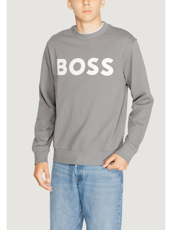 Bluza BOSS, Rozmiar S, Szary, JERSEY WE BASIC CREW