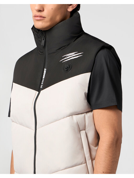 Plein Sport Plein Sport Kamizelka 24003 Beżowy Regular Fit