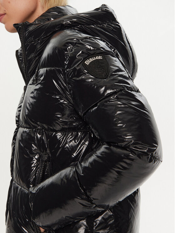 Blauer Blauer Žieminė striukė 24WBLDC02342 Juoda Regular Fit