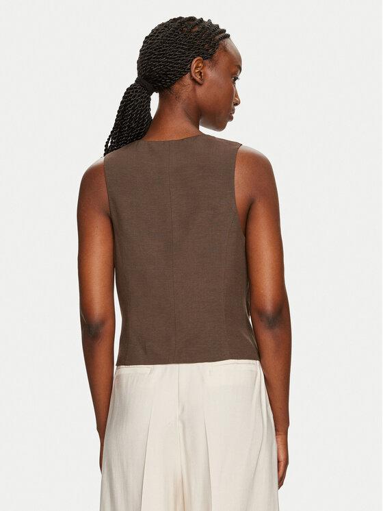 ViCOLO ViCOLO Vest Giacca TB1569 Pruun Regular Fit