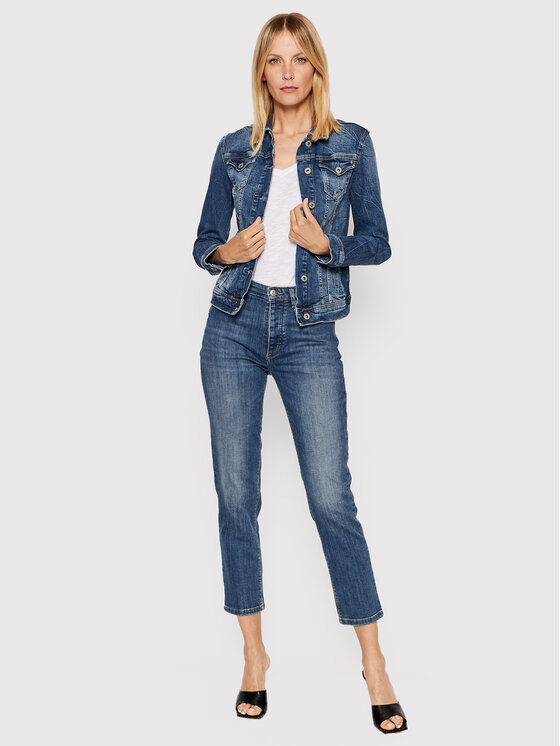 Pepe Jeans Pepe Jeans Джинсова куртка Thrift PL402011 Голубий Regular Fit