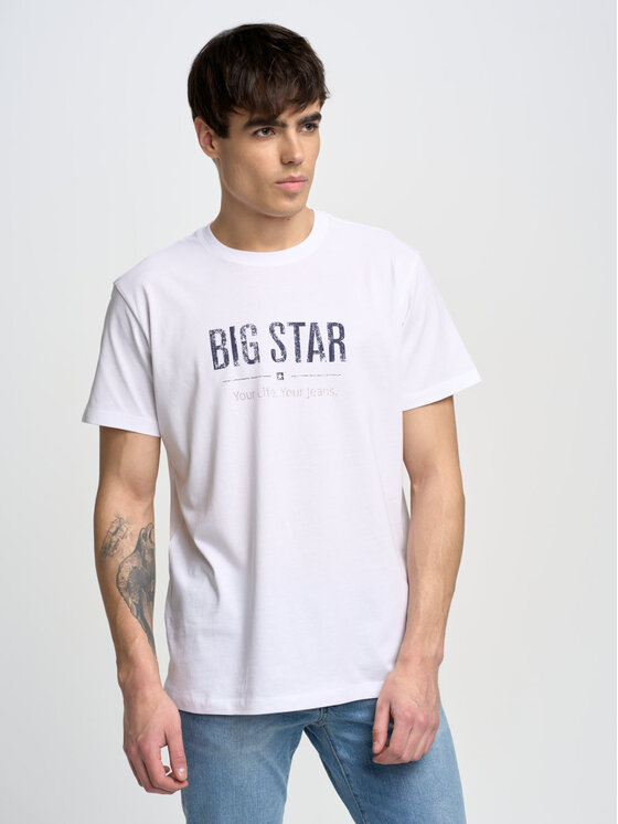 BIG STAR BIG STAR T-Shirt bruno_101 Biały Basic Fit