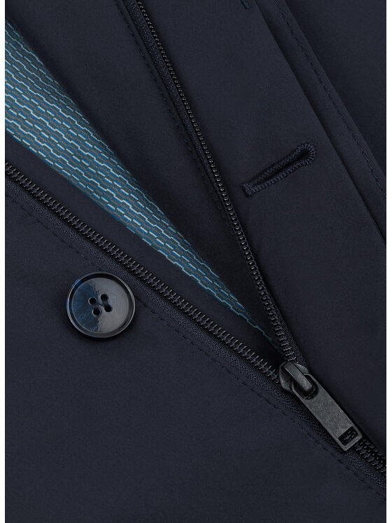 Pako Lorente Pako Lorente Płaszcz przejściowy P23WF-7X-010 Granatowy Classic Fit
