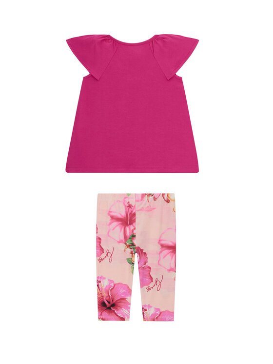 Guess Guess Set T-Shirt und Leggings K6GG01 K6YW4 Rosa Regular Fit