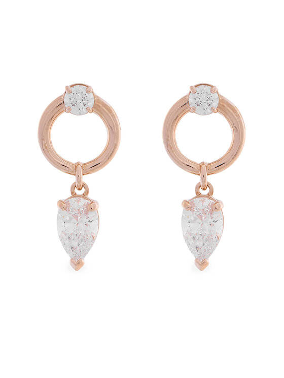 Swarovski Swarovski Набір: ланцюжок і сережки Mesmera 5733808 Рожеве золото