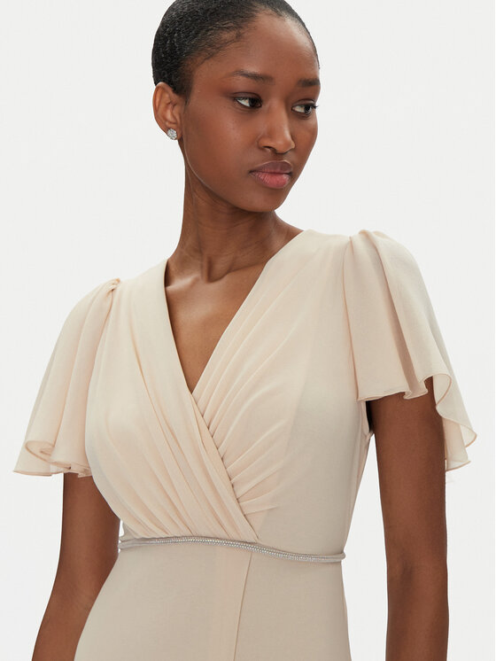 Rinascimento Rinascimento Rochie de seară CFC0122466003 Bej Regular Fit
