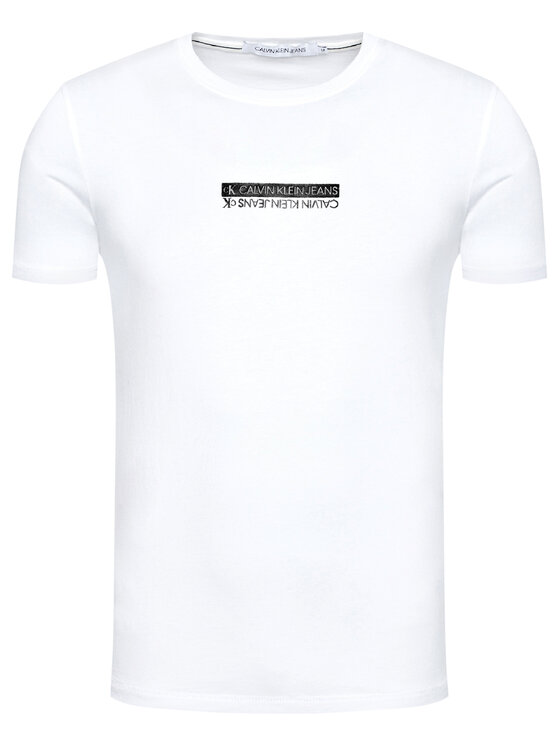 Calvin Klein Jeans Marškinėliai J30J317063 Balta Regular Fit • Modivo.lt