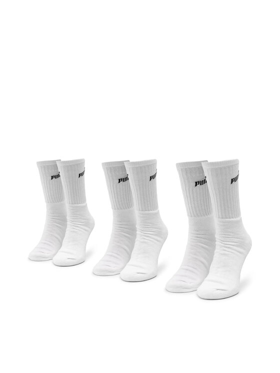 Puma Puma Set od 3 para unisex visokih čarapa 907934 r. 43/46 Bijela