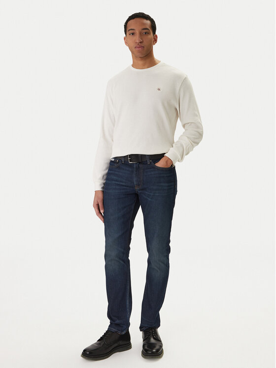 Calvin Klein Jeans Calvin Klein Jeans Jeans hlače LV04RD740G Mornarsko modra Slim Fit