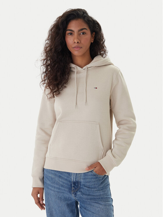 Tommy Jeans Bluză Flag DW0DW19958 Bej Regular Fit