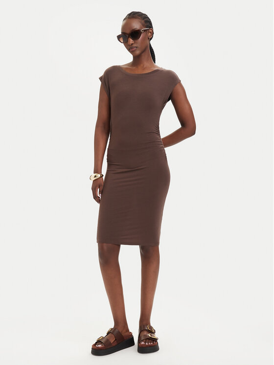 Vero Moda Vero Moda Kokteilikleit Sarah  10346941 Tumepruun Slim Fit