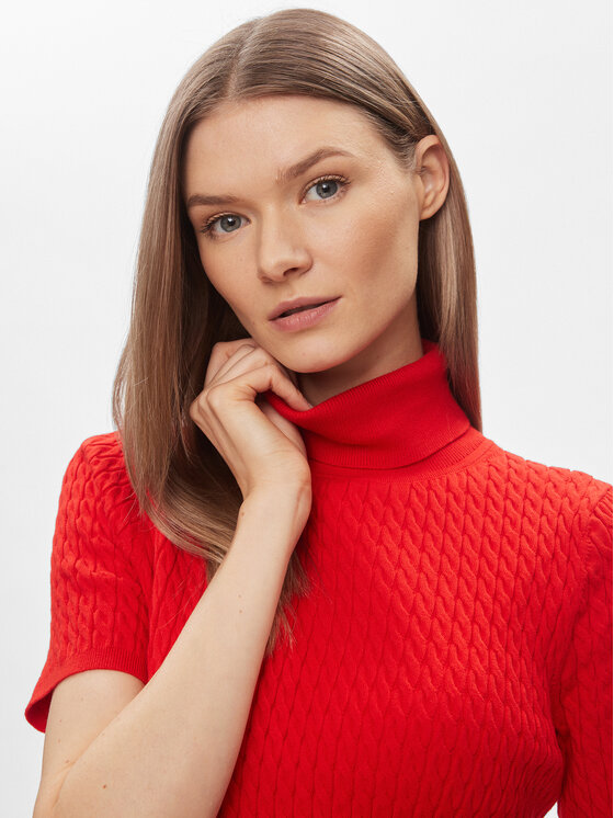 Tommy Hilfiger Tommy Hilfiger Trikotažinė suknelė WW0WW40986 Raudona Slim Fit