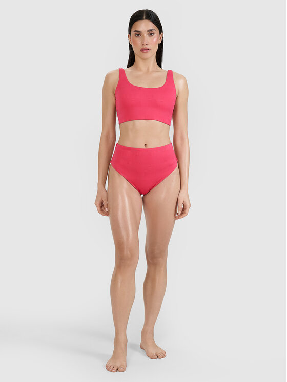 4F 4F Dół od bikini SWIMWEAR MIDSHOP TEXTILE Różowy
