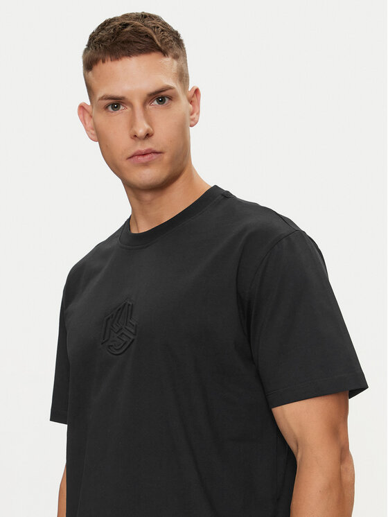 Karl Lagerfeld Jeans Karl Lagerfeld Jeans Тишърт 241D1705 Черен Regular Fit