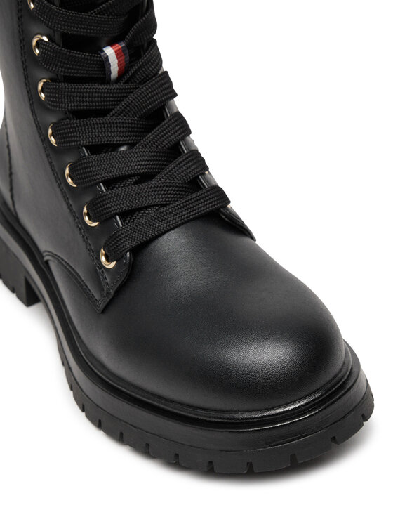 Tommy Hilfiger Tommy Hilfiger Planinarske cipele Lace-Up Bootie T3A5-33569-1351 M Crna