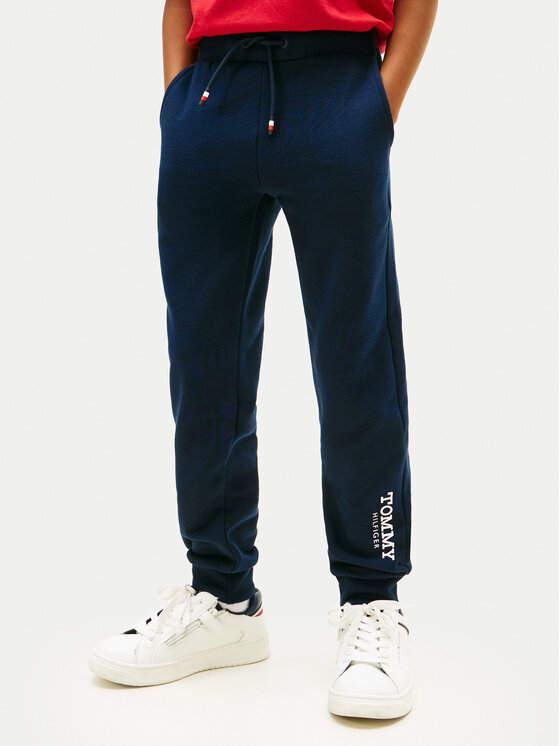 Tommy Hilfiger Pantaloni trening Monotype Print KB0KB10167 M Bleumarin Regular Fit