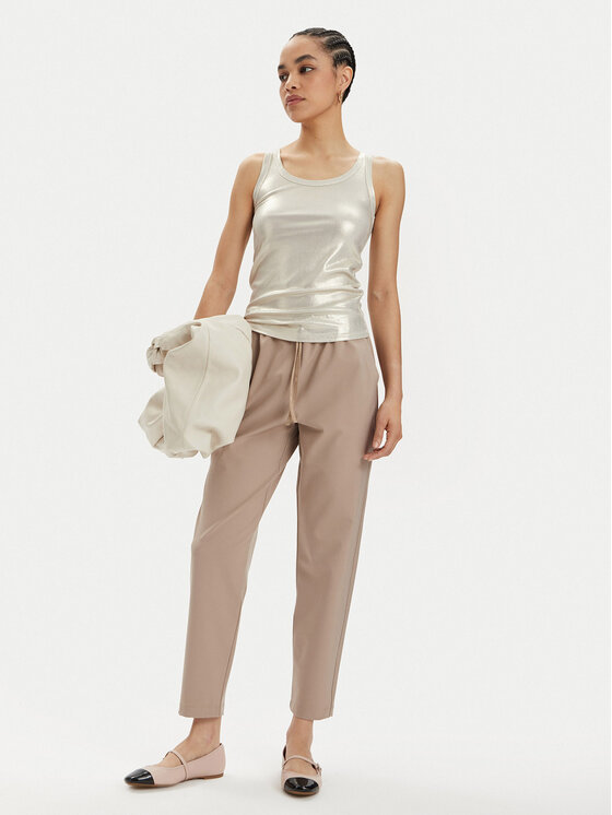 Marella Marella Pantaloni di tessuto Toast 2413131065 Beige Regular Fit