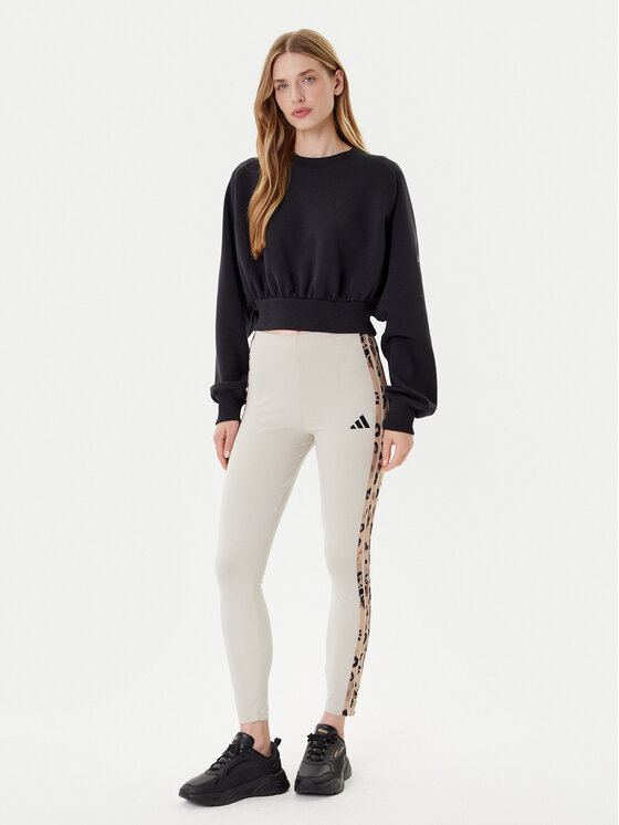 adidas adidas Tamprės Animal Print 3-Stripes JM1867 Smėlio Slim Fit