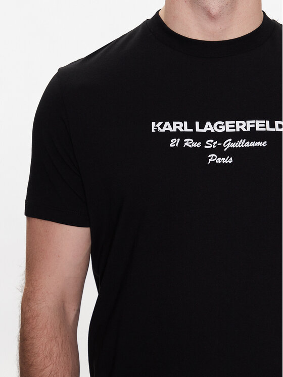 KARL LAGERFELD KARL LAGERFELD T-Shirt 755035 532224 Czarny Regular Fit