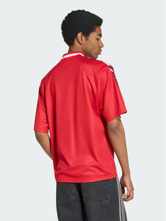 adidas adidas Koszulka techniczna 169231 Czerwony Loose Fit