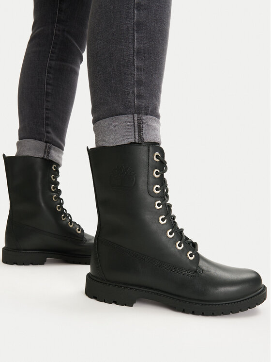 Timberland Timberland Šnurovacia obuv Premium 8 Inch Lace Up Wp TB0A43MXW021 Čierna