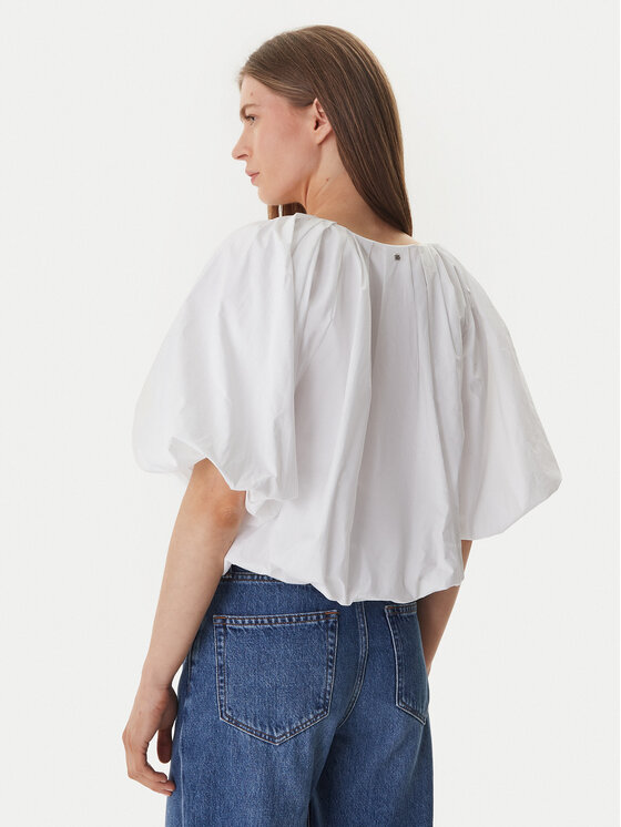 DKNY DKNY Bluza DJ6W2228 Bela Regular Fit