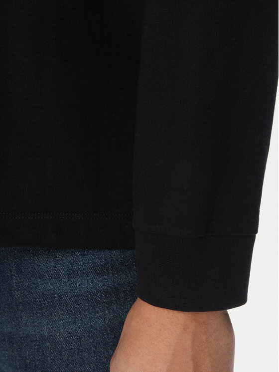 Calvin Klein Jeans Calvin Klein Jeans S dlhými rukávmi Easy LV04RD247G Čierna Regular Fit
