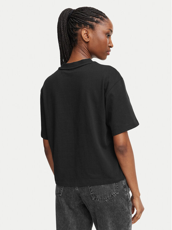 HUGO HUGO Футболка Duslant 50570677 Чорний Oversize