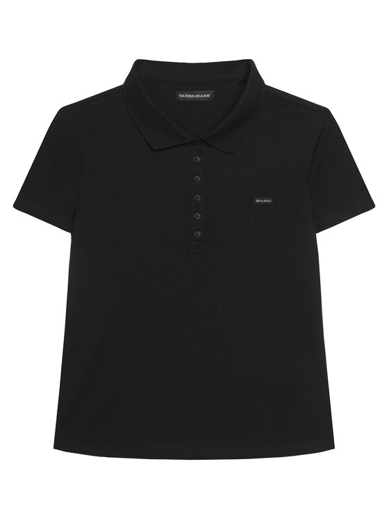 Guess Guess Polokošeľa W5GP73 KCYR1 Čierna Regular Fit