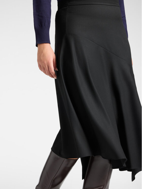 Elena Mirò Elena Mirò Spódnica midi 1005P000102N033 Czarny Flared Fit