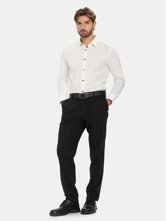 BOSS BOSS Särk H-Hank 50549930 Valge Slim Fit