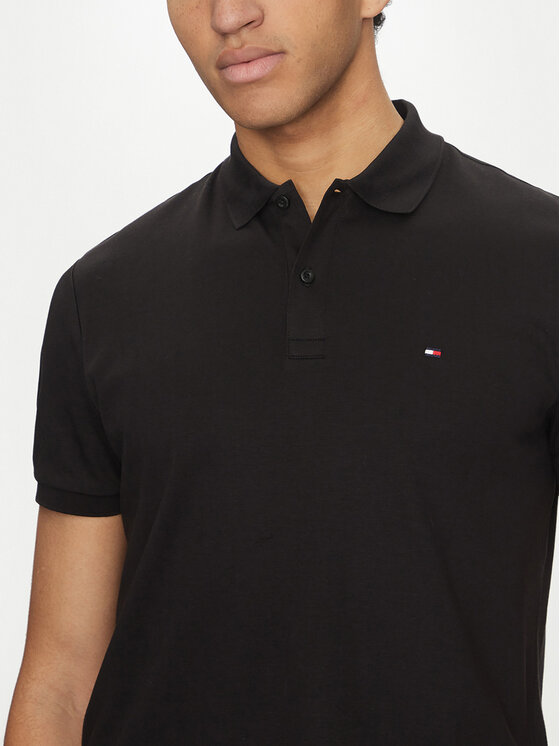 Tommy Hilfiger Tommy Hilfiger Pólóing Essential MW0MW35585 Fekete Regular Fit