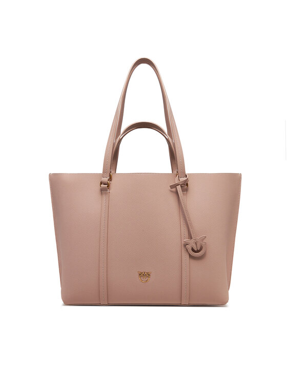 PINKO Damska 'Torebka PINKO, Różowa, Carrie Shopper Big AI 24-25 PLTT 102832 A1LF