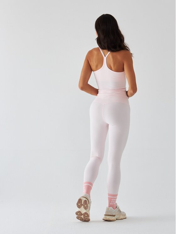 BeShaped BeShaped Legginsy Sportowe - Morning Dew Różowe złoto Shaping Fit