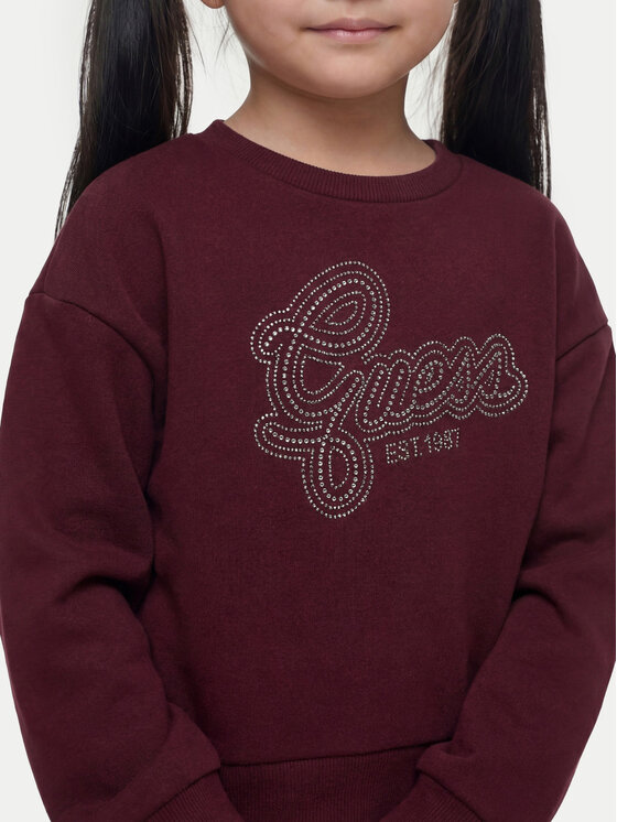 Guess Guess Bluza J6YQ05 K3899 Bordowy Regular Fit