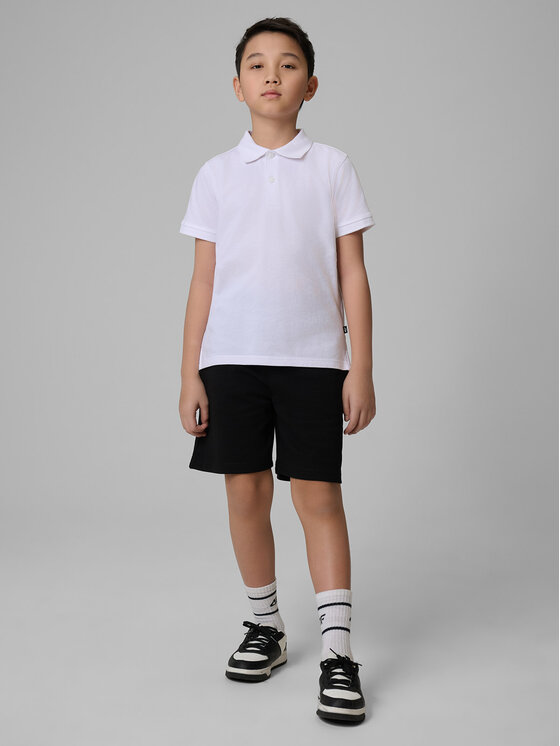 4F 4F Polo BASIC+ Biały Regular Fit