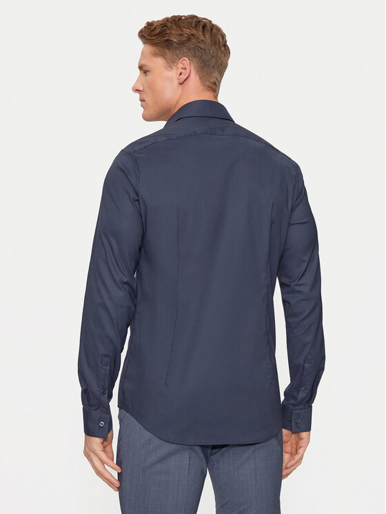 Calvin Klein Calvin Klein Marškiniai K10K113182 Tamsiai mėlyna Slim Fit