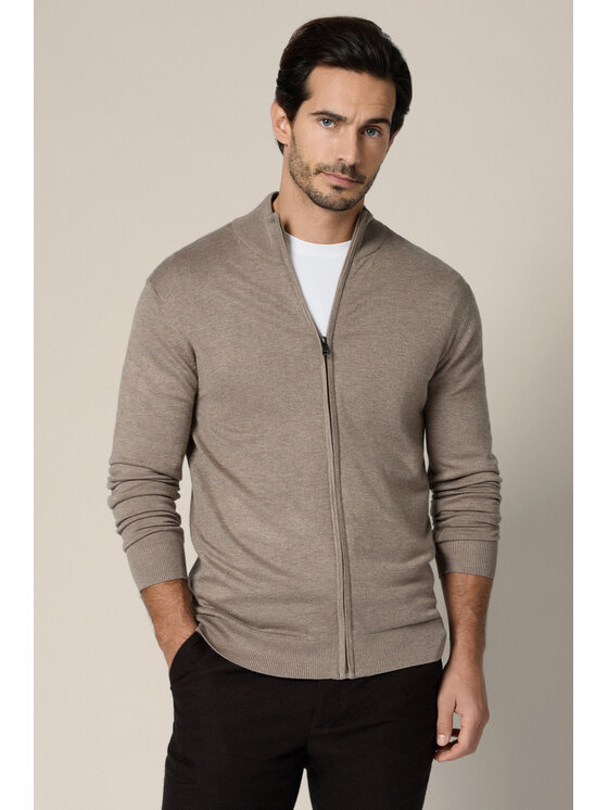 Lancerto Lancerto Kardigan Riki SW073225000053 Beżowy Regular Fit