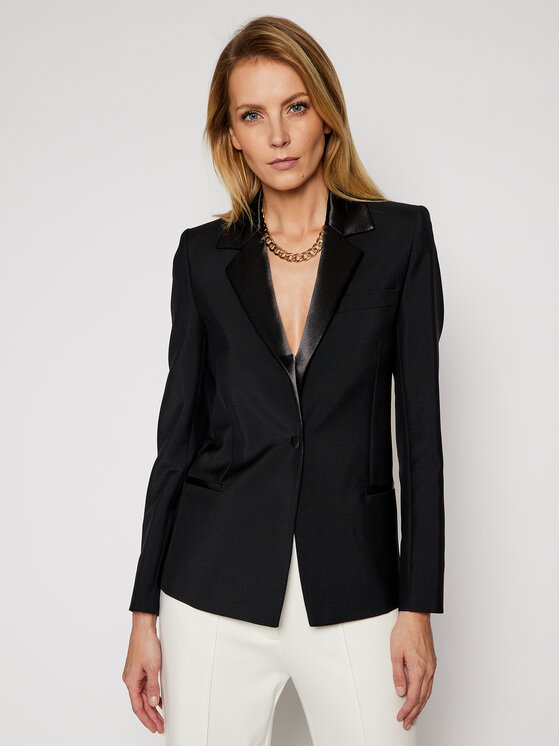 Victoria Victoria Beckham Blazer Tailoring 2121WJK002186A Negru Slim Fit 2121WJK002186A imagine noua