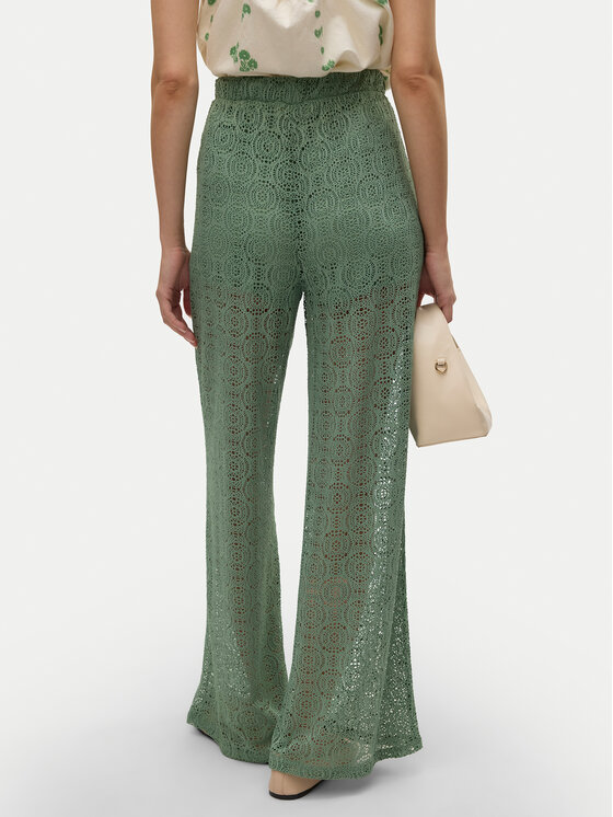 Vero Moda Vero Moda Hlače Maya 10325044 Zelena Wide Leg