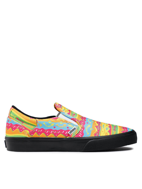 Vans neon clearance camo slip on