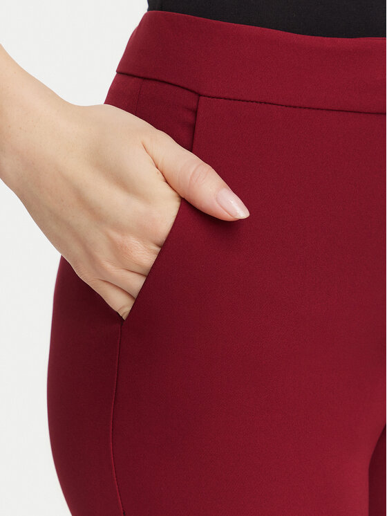 HUGO HUGO Szövet nadrág Hagonia-1 50539991 Sötétvörös Slim Fit