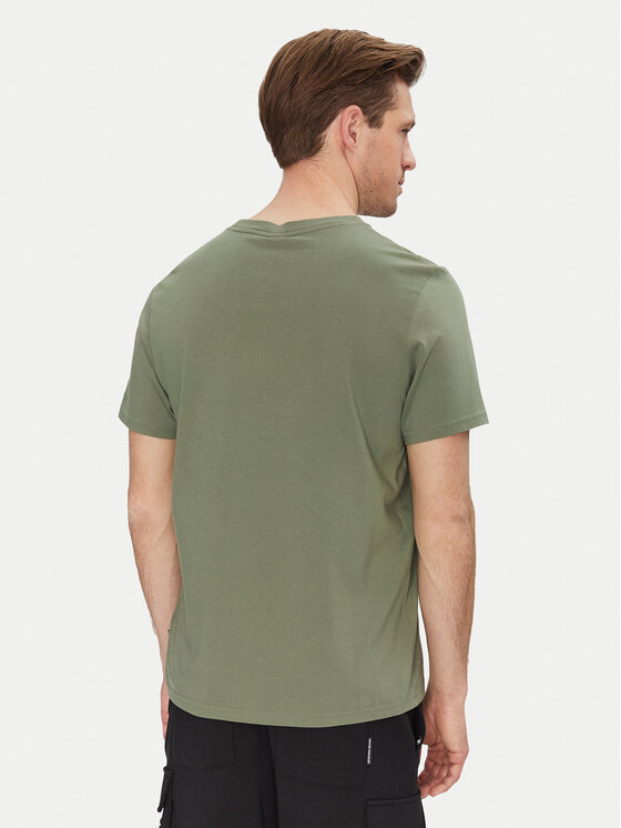 Moose Knuckles Moose Knuckles T-Shirt Duluth M15MT759 Zielony Regular Fit