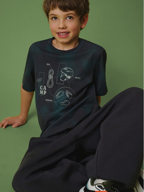 4F 4F T-Shirt ENJOY THE OUTDOORS Kolorowy Regular Fit