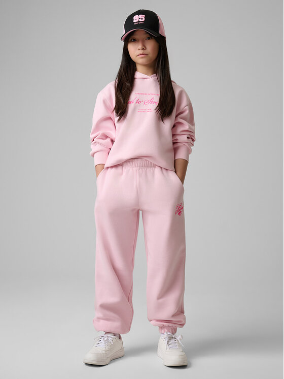 4F 4F Bluza BOW MOTION Różowy jasny Loose Fit