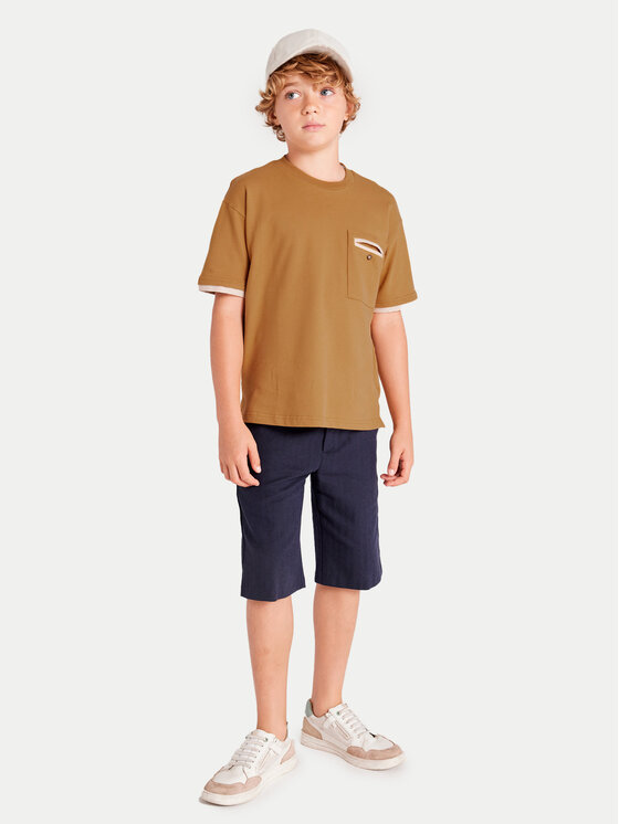 Mayoral Tričko 6004 Hnedá Regular Fit