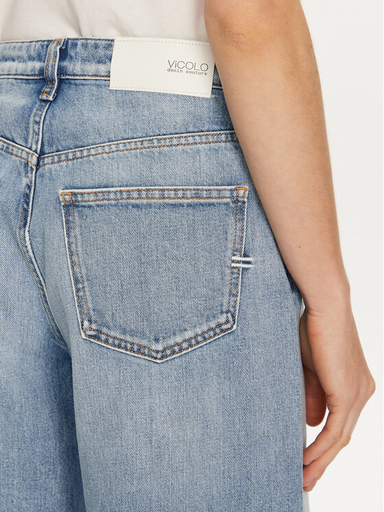 ViCOLO ViCOLO Džínsy DS0107 Modrá Loose Fit