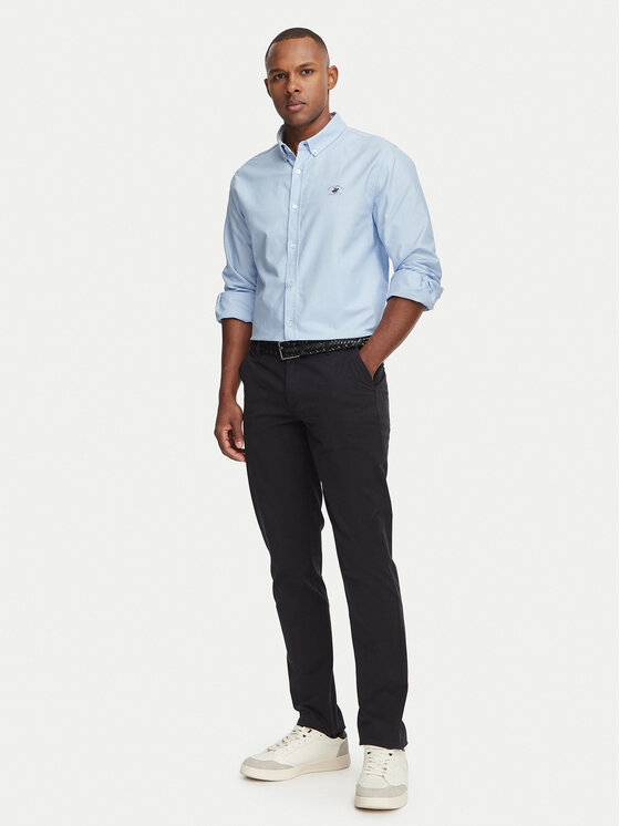 Beverly Hills Polo Club Beverly Hills Polo Club Chino hlače P-SS26M -T450311 Črna Regular Fit
