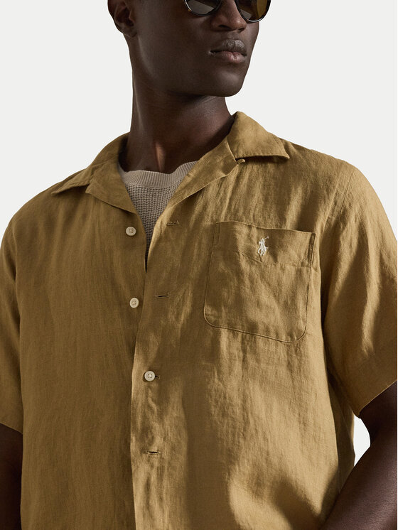 Polo Ralph Lauren Polo Ralph Lauren Marškiniai 710966421502 Tamsiai smėlinė Regular Fit