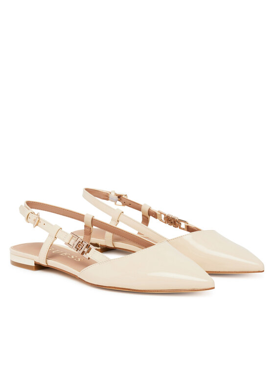 Guess Guess Μπαλαρίνες FLTFR2 PAF05 Εκρού